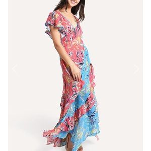 Tanya Taylor Iliana Floral Maxi Dress